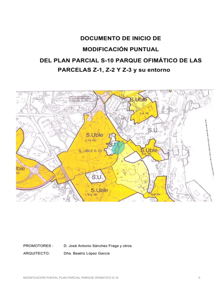 MODIFICACIÓN PUNTUAL DEL PLAN PARCIAL S