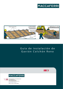 Guía de instalación de Gavión Colchón Reno