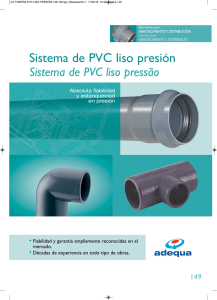 Sistema de PVC liso presión
