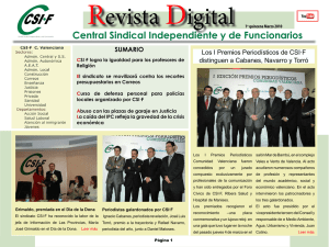 Revista digital CSIF 1ª quincena de Marzo