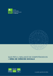 Guia per a l`avaluació de competències en l`Àrea de Ciències Socials