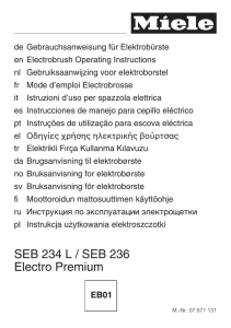 SEB 234 L / SEB 236 Electro Premium