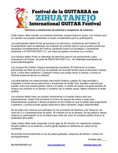 Condiciones y Terminos - Zihuatanejo International Guitar Festival