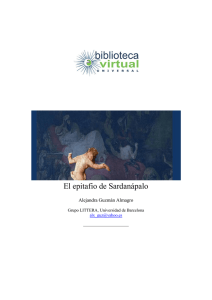 El epitafio de Sardanápalo - Biblioteca Virtual Universal