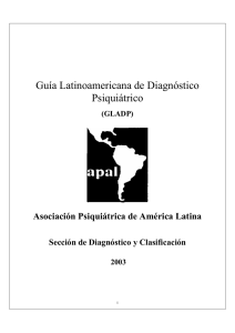 Guía Latinoamericana de Diagnóstico Psiquiátrico (GLADP).
