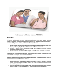Grado Asociado y Bachillerato en Enfermería (A.D.N., B.S.N.) Misión