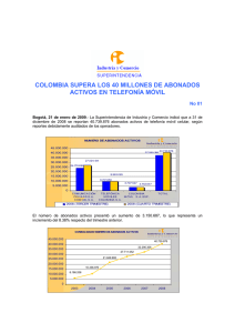 colombia supera los 40 millones de abonados activos en telefonía