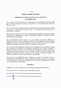 Decreto 858 - El Universo