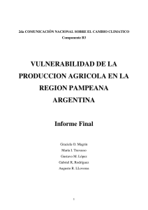 vulnerabilidad de la produccion agricola en la region pampeana