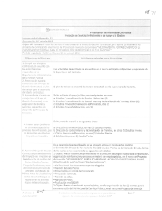 Presentación de informes de Contratistas