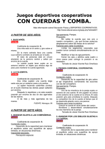 Juegos deportivos cooperativos CON CUERDAS Y COMBA.