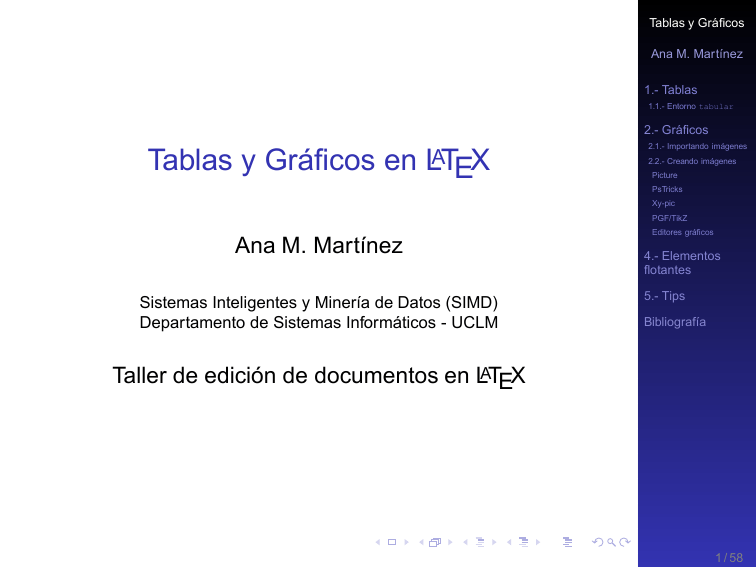 Tablas y Gráficos en LaTeX