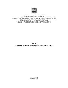 tema 7 estructuras jerárquicas: árboles