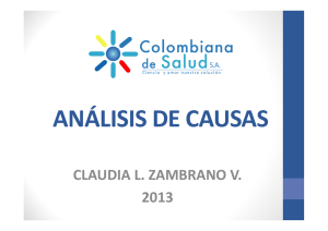 analisis de causas - Colombiana de Salud