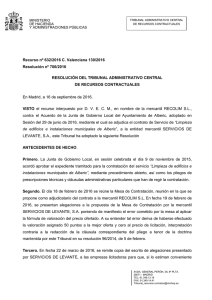 0706/2016 - Ministerio de Hacienda y Administraciones Públicas