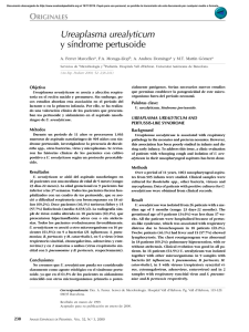 Ureaplasma urealyticum y síndrome pertusoide