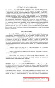 CONTRATO DE ADMÏNISTRACION Los suscritos, a saber: JUAN