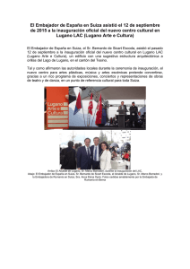 El Embajador de España en Suiza asistió el 12 de septiembre de