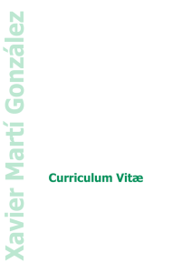 Curriculum Vitæ - Universitat de Barcelona