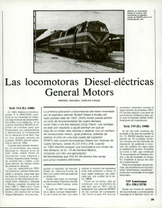Las locomotoras Diesel-eléctricas General Motors