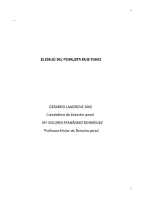 -- EL EXILIO DEL PENALISTA RUIZ