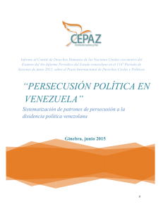 Persecución política en Venezuela