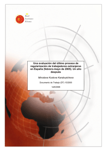 Una evaluación del último proceso de regularización