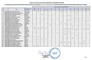 NOMINA DE POSTULANTES PARA RENDIR EXAMEN ESCRITO