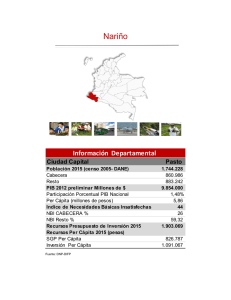 Nariño - DNP Departamento Nacional de Planeación