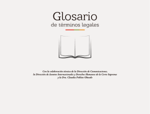 Glosario Términos jurídicos