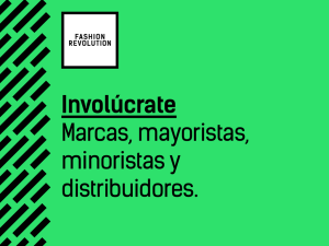 Involúcrate Marcas, mayoristas, minoristas y distribuidores.