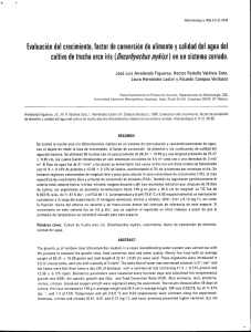 Evaluación del crecimiento, factor de conversión de - UAM-I