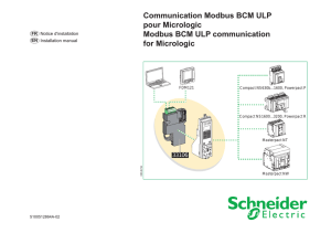 Communication Modbus BCM ULP pour