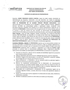 POR TIEM PO DETERMINADO CONTRATO DE SERVICIOS DE