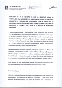 Resolución do 13 de febreiro de 2012 da Secretaría Xeral de