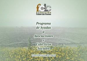 Programa de Ayudas a Asociaciones y Colectivos Sociales