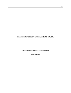 TRANSFERENCIAS DE LA SEGURIDAD SOCIAL IBGE