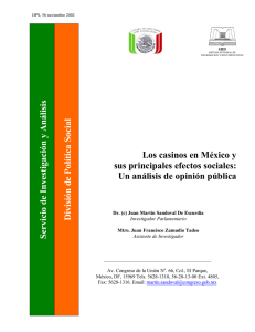 Los casinos en México y sus principales efectos sociales: Un