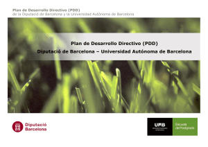 Plan de Desarrollo Directivo (PDD) Diputació de Barcelona