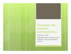 Principios del Estatuto Administrativo