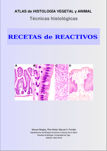 RECETAS de REACTIVOS - Atlas de Histología Vegetal y Animal