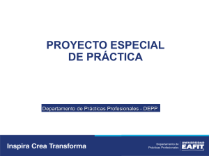 Presentacion - Proyecto especial de práctica