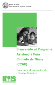 Bienvenido al Programa Asistencia Para Cuidado de Niños (CCAP)