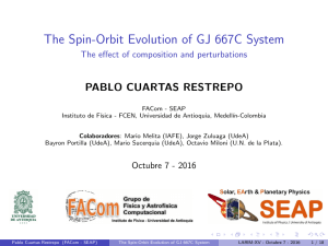 The Spin-Orbit Evolution of GJ 667C System - The effect