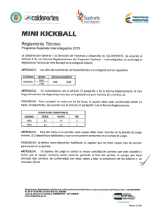 Reglamento Oficial de Kickball V1