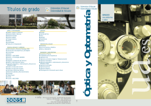 Óptica y Optometría - Universidad de Alicante