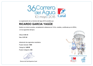 Diploma de RICARDO GARCIA YAGÜE