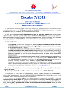 circular 7/2012 de - Real Federación Española de Golf