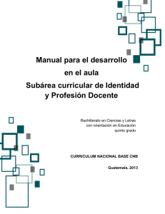 Identidad y Profesión Docente - Universidad del Valle de Guatemala