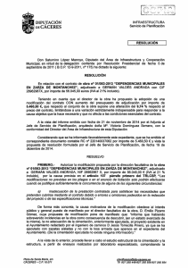 modificación del contrato 01/063/2013 zarza de montánchez